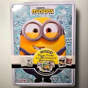 Minions 2 The Rise of Gru Activity Books & Tin Box Set